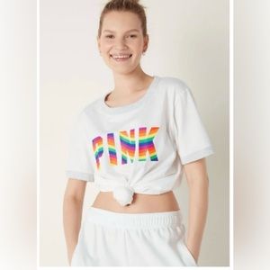 PINK
Cotton Short Sleeve Campus Ringer T-Shirt